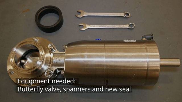 change seals on butterfly valve