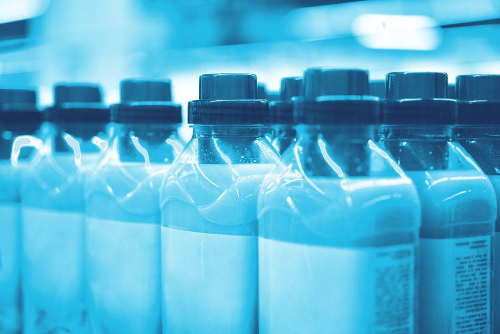 homecare and household products blue tint