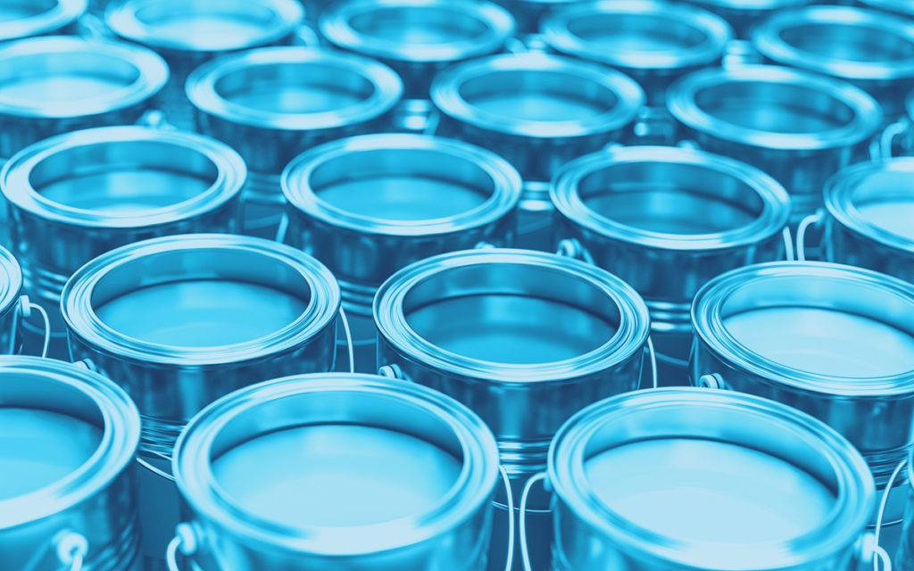 paint coatings blue tint