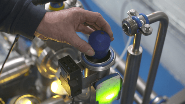 pig being put in pipeline