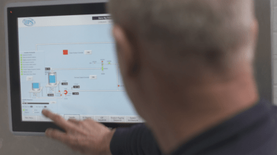 industrial pigging automation screen