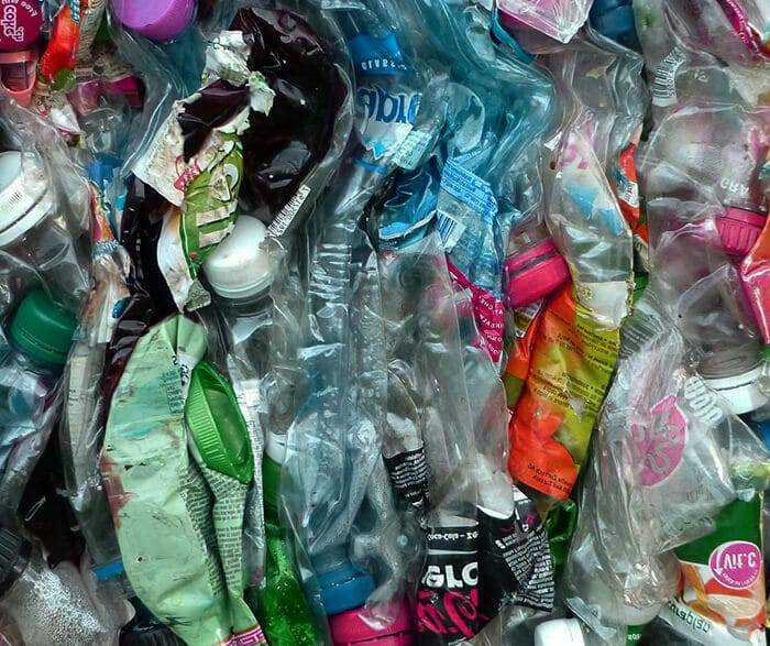 plastic waste bottles