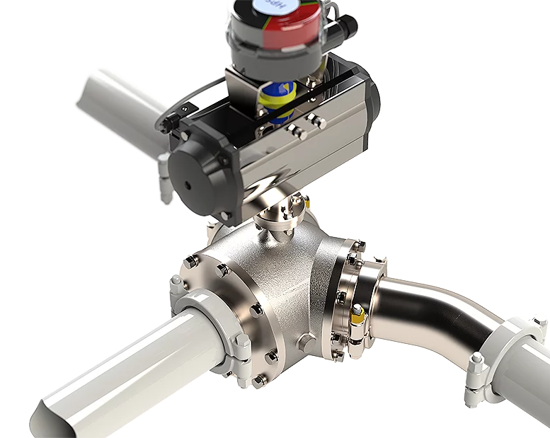 HPS three-way piggable diverter valve