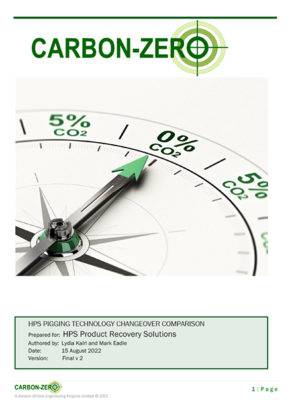 Report Carbon Footprint Reduction-of-HPS Pigging Technology