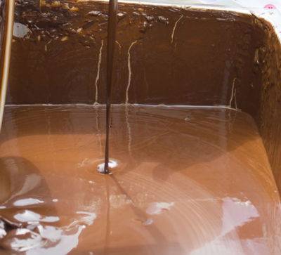 chocolate production and pigging