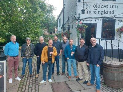 The HPS International Team having some recreation.