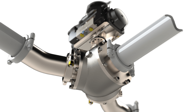 piggable diverter valve three way