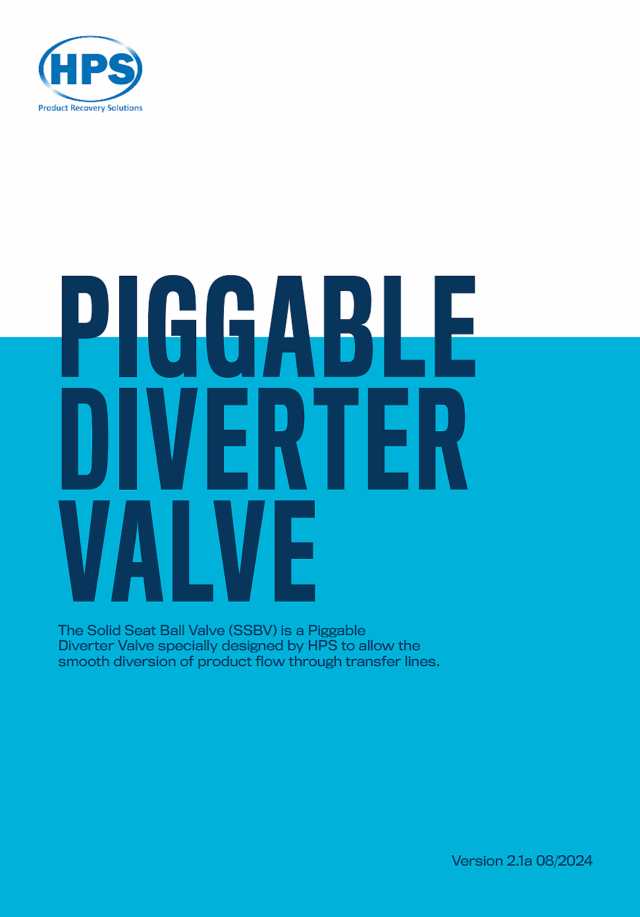 piggable diverter valve front cover datasheet
