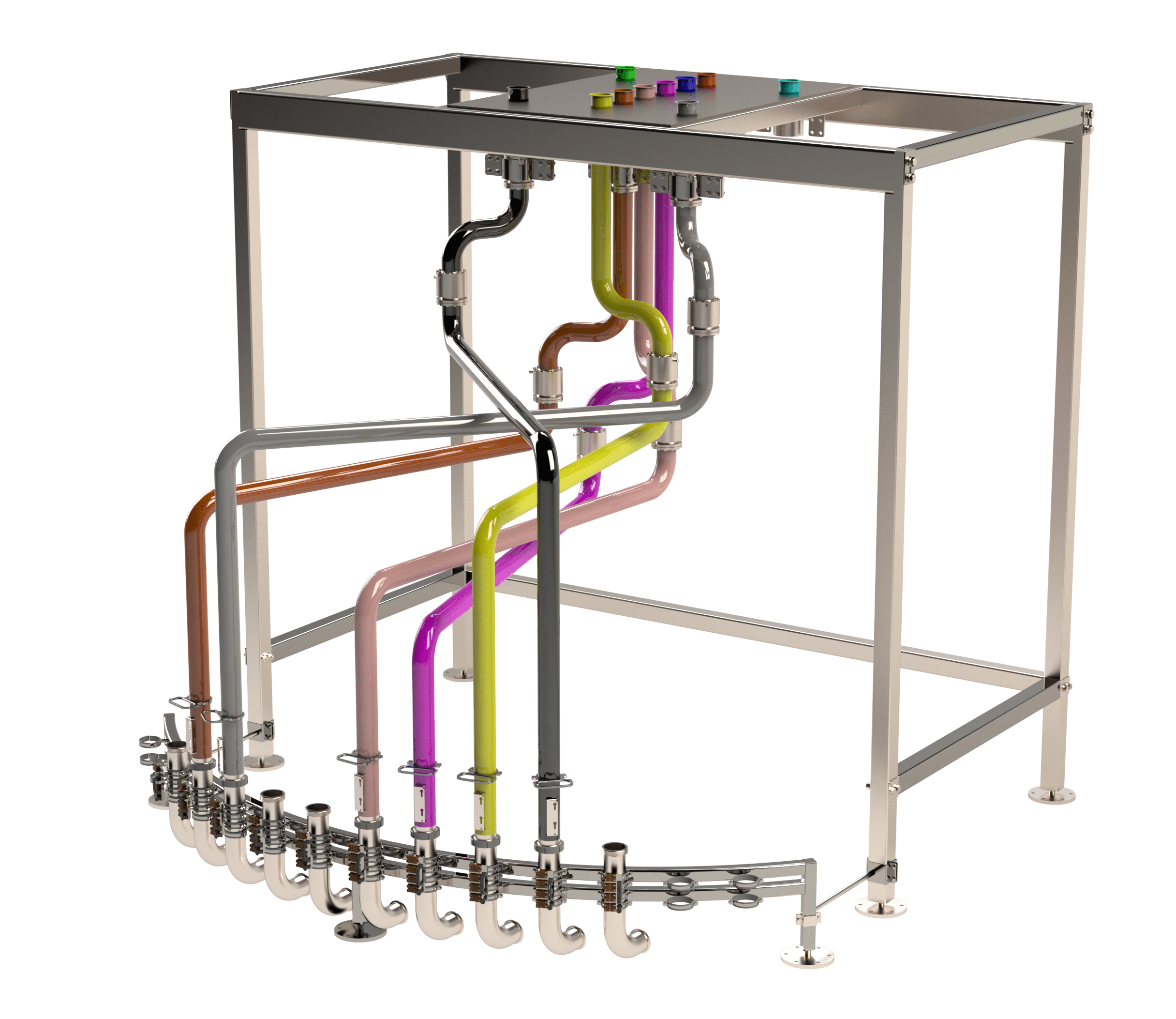 HPS Rotomatrix piggable manifold for liquid transfer routing